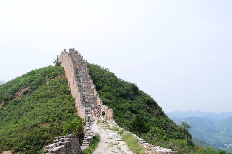 history, copy space, sky, museum of the great wall in huairou, ancient civilization, plant, tree, incidental people, beauty in nature, scenics - nature