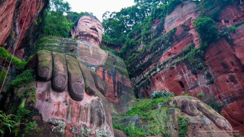 sichuan, china, buddha, Landmarks, giant, 2K, leshan