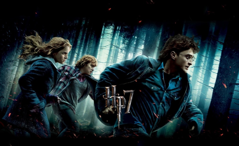harry potter and the deathly hallows, sitting, emma watson, harry potter 7, rupert grint, hp7, daniel radcliffe as harry potter, 1080P, glass