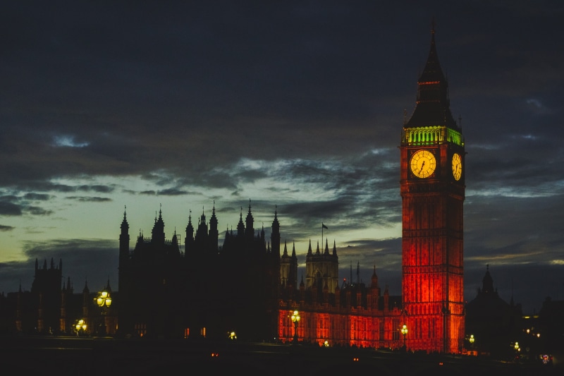4K, illuminated, travel, clock Tower, parliament Building, architecture, thames River, gothic Style, capital Cities, no people, houses Of Parliament - London