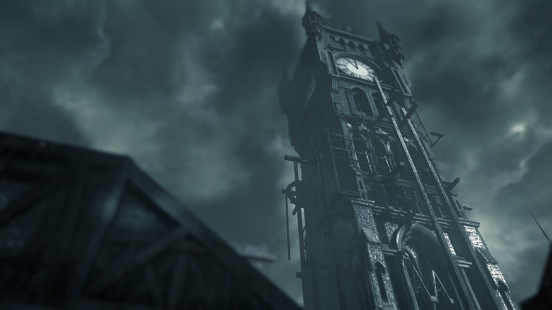 built structure, clock tower, storm, no people, nature, 1080P, illustration, Thief, tower, storm cloud, sky, religion, low angle view, place of worship