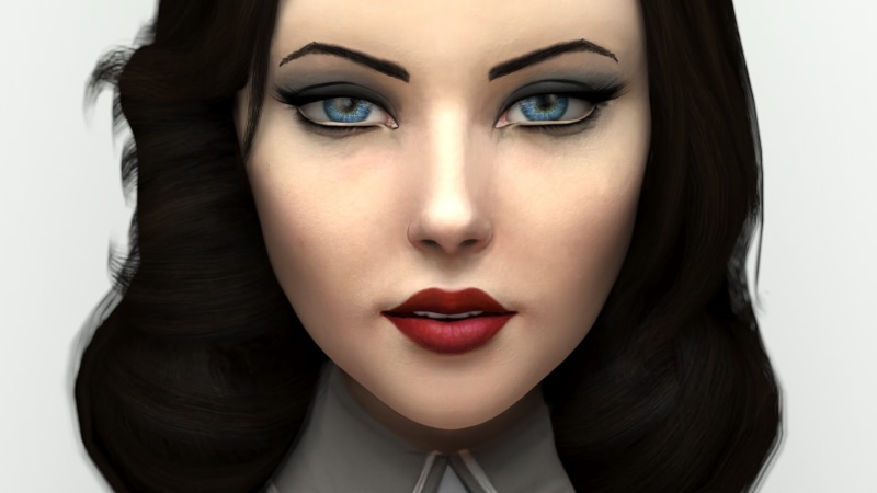 training, young women, video games, young adult, human face, one person, human lips, BioShock Infinite: Burial at Sea, fashion, eyelash, studio shot, female