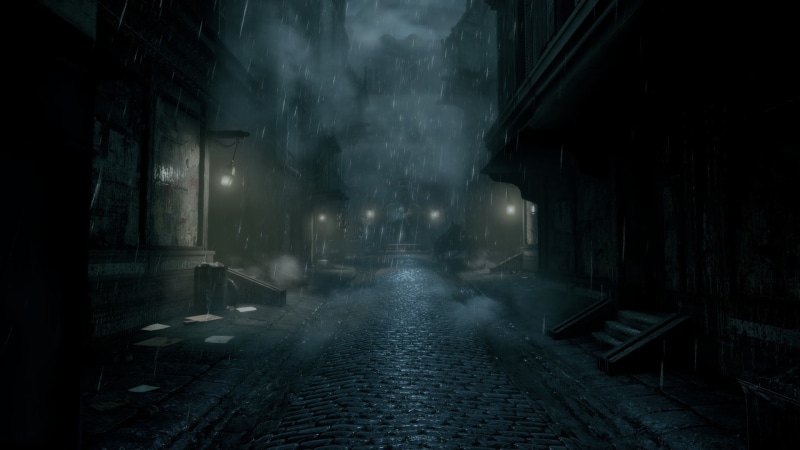 no people, the way forward, 1080P, wet, direction, video games, footpath, BioShock Infinite: Burial at Sea, outdoors, spooky, built structure, alley, night