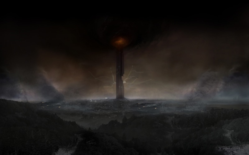 water, illuminated, nature, no people, power in nature, motion, outdoors, beauty in nature, Half-Life, power, architecture, video games, landscape, tower