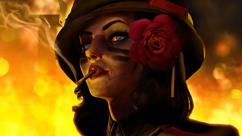 headshot, portrait, BioShock Infinite, young adult, beauty in nature, beauty, headwear, women, flower, close-up, nature, plant, flowering plant, character
