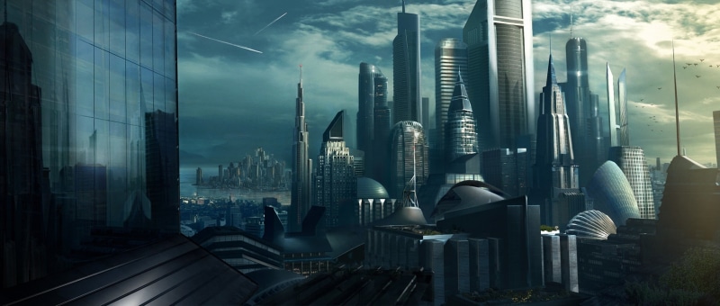 cloud - sky, built structure, architecture, skyscraper, 1080P, financial district, cityscape, landscape, urban skyline, the city, building, nature, sky