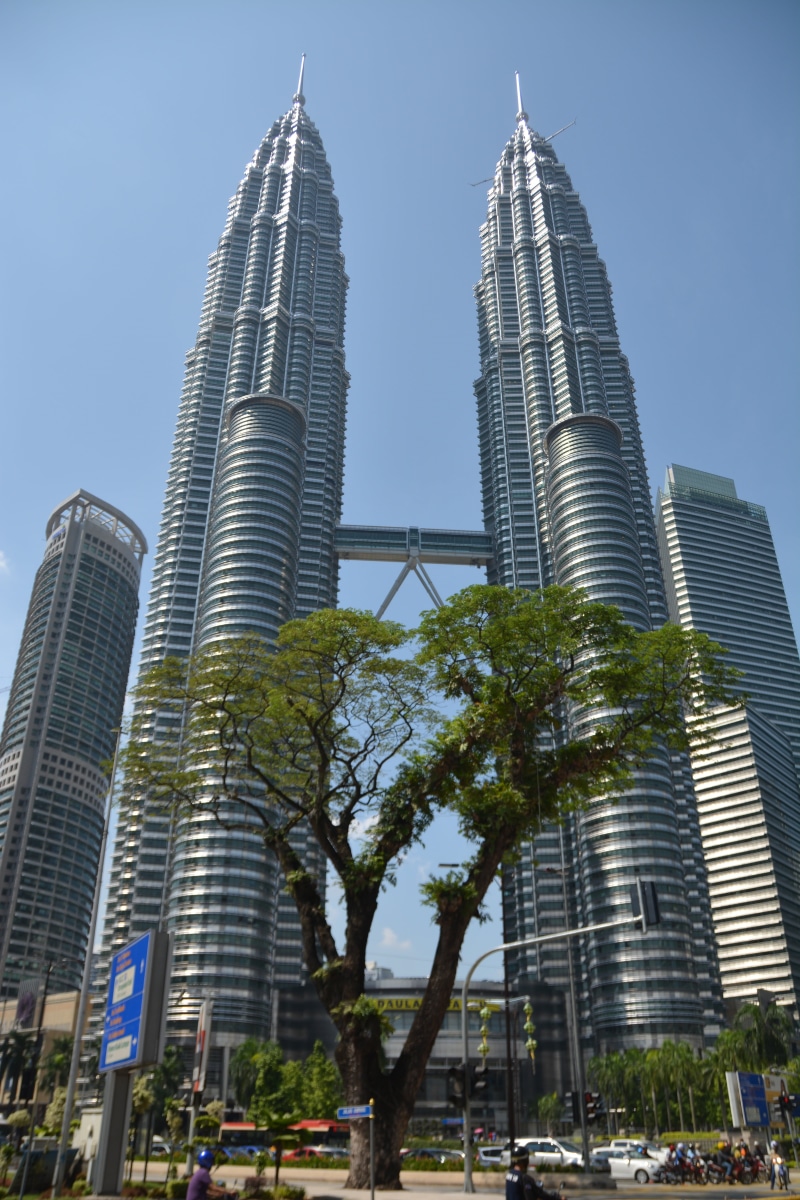 city, travel destinations, petronas, downtown, cityscape, built structure, skyscraper, sightseeing, nature, attraction, office, klcc, twin towers, street