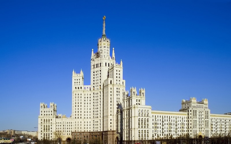 Russia, download 3840x2400 moscow university, 4K, Moscow university, river backgrounds, bridge