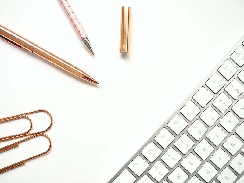 white background, communication, 4K, office, directly above, wireless technology, photography, connection, office supply, pink, pen, flat, lay, computer
