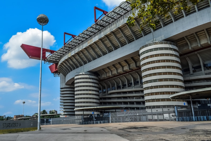 building exterior, skyscraper, street, sky, no people, city, low angle view, geometric, day, street light, construction, milan, tower, flag, contemporary
