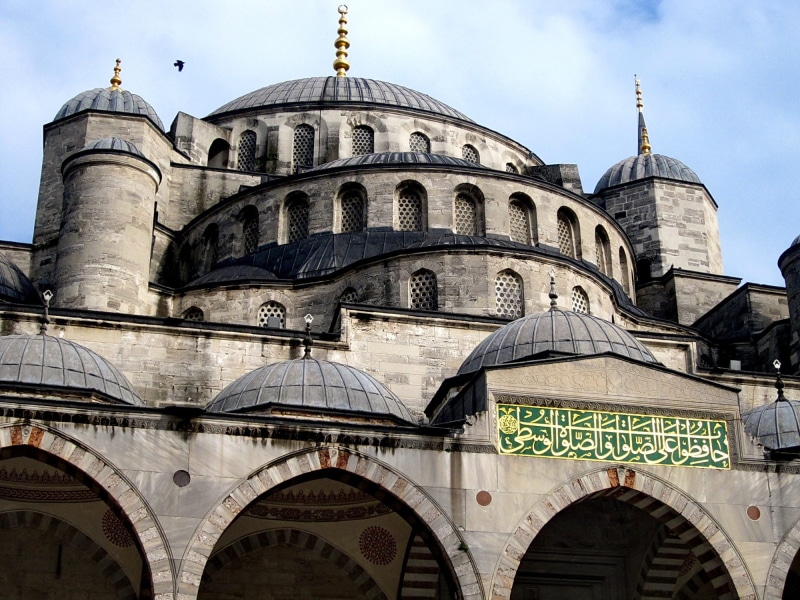 oriental, Turkey, city, built structure, building, spire, sky, ornate, concrete, Istanbul, belief, muslim, low angle view, spirituality, religion, 1080P
