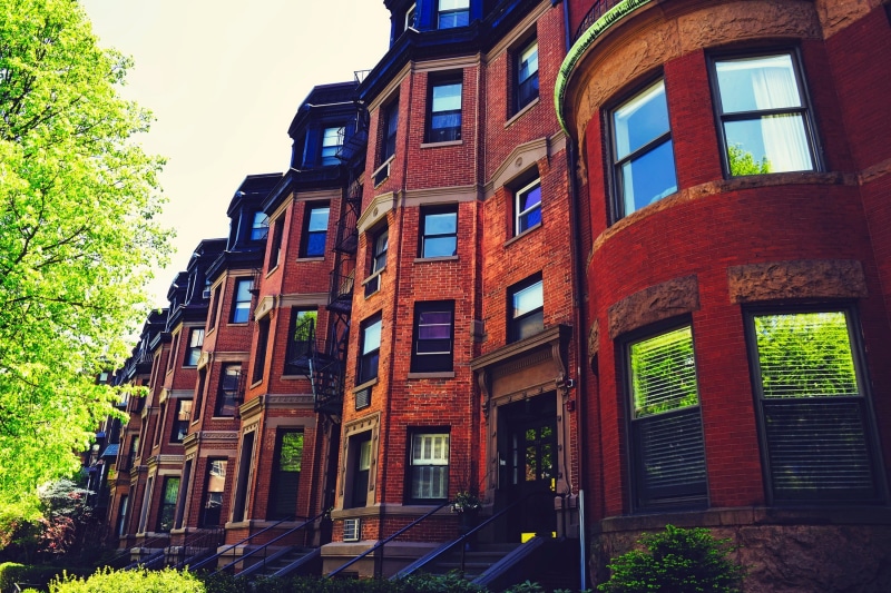 no people, architecture, massachusetts, building, landmark, daylight, sky, day, near, plant, concrete, built structure, low angle shot, boston, outdoors