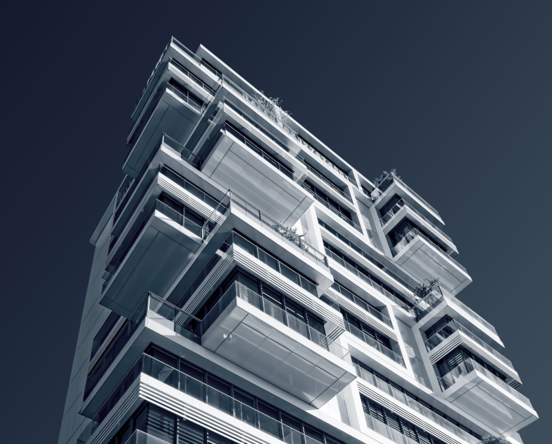 condominium, downtown, apartment exterior, repetition, modern, low angle view, copy space, pattern, night, office building exterior, apartment, city, nature
