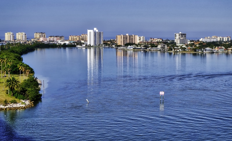 building, condos, city, no people, sky, architecture, clearwater, built structure, landscape, blue, skyscraper, beach, 2K, building exterior, condominiums