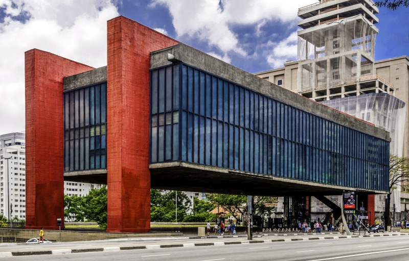 road, Brazil, cloud - sky, group of people, day, outdoors, o, nature, São Paulo Museum of Art, modern, city, people, s, street, art, architecture, real people