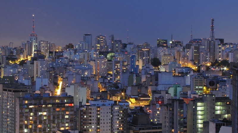 brazil, night, sao, 4K, metropole, city, building, urban, paulo, landscape