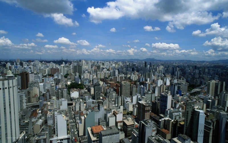 south, 4K, city, paulo, sao, america, buildings, brazil, megapole