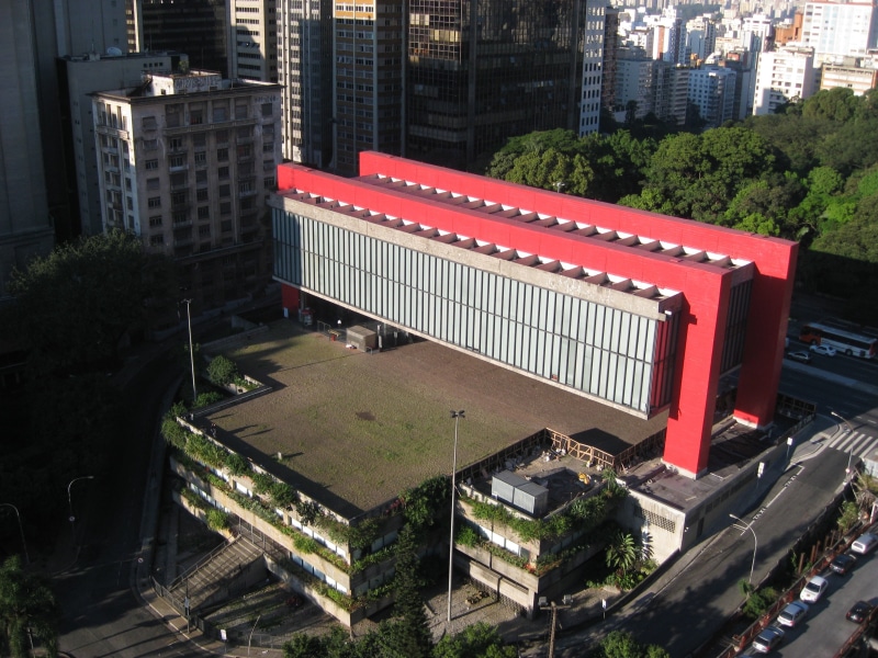 museum, metropole, urban, city, modern, masp, aerial view, 2K, building, art, sao, landscape, brazil, paulo