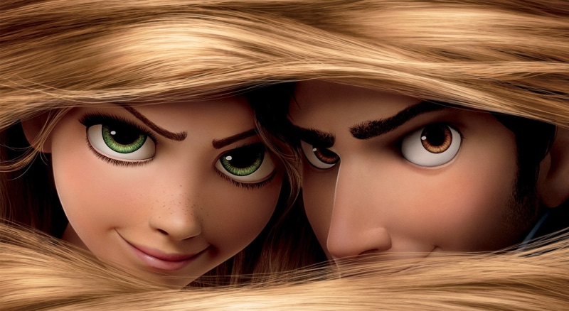 1080P, human eye, art, women, child, human face, movie, Cartoons, teenager, clip, blond hair, rapunzel, two people, females, beautiful woman, innocence