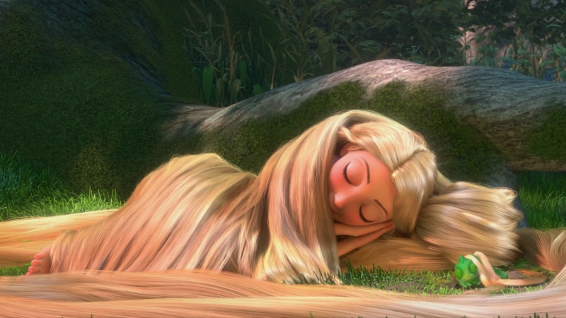 tangled, blonde, movies, sleep, disney, hd, 1080P