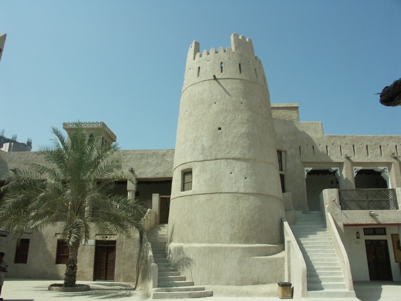 history, old, architecture, low angle view, u a e, tower, building exterior, uae, the past, sky, outdoors, sharjah, built structure, ancient civilization