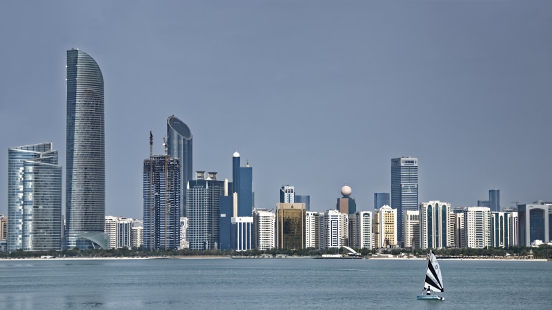 city, outdoors, 8K, office building exterior, downtown district, waterfront, urban skyline, financial district, architecture, skyscraper, built structure
