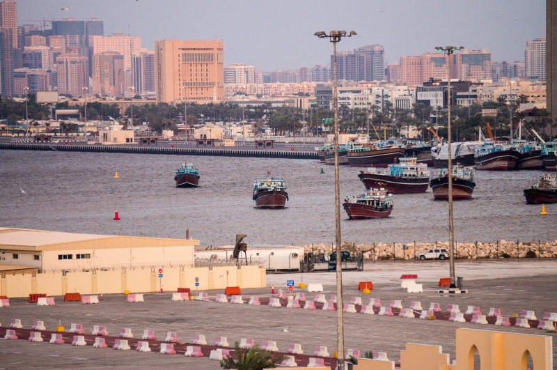 office building exterior, outdoors, building exterior, A E, transportation, Port, cityscape, sailboat, architecture, travel destinations, u a e, Dubai