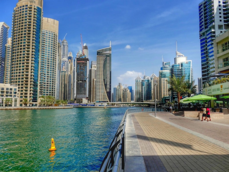 modern high rise building, tower, building, u a e, travel destinations, building exterior, city, Dubai, urban skyline, cityscape, travel, 1080P, skyscrapers