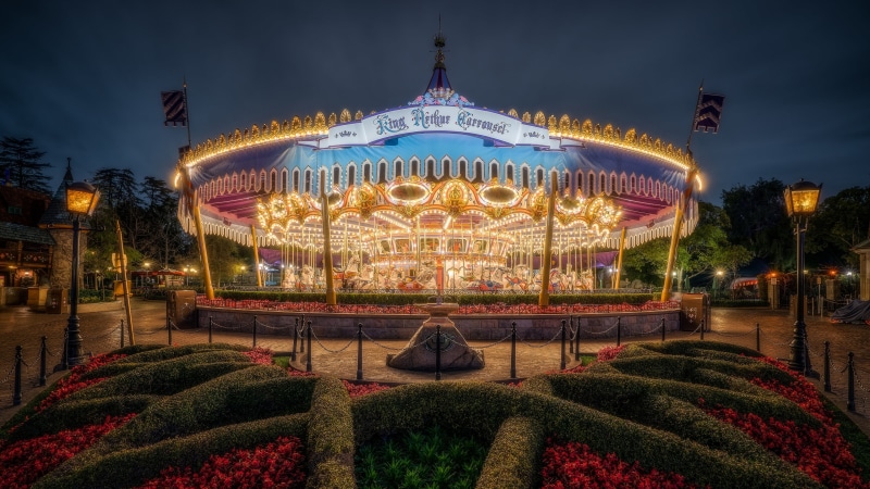 evening, park - man made space, disney, amusement park ride, recreation, disneyland, plant, nature, california, tourist attraction, ornate, travel destinations