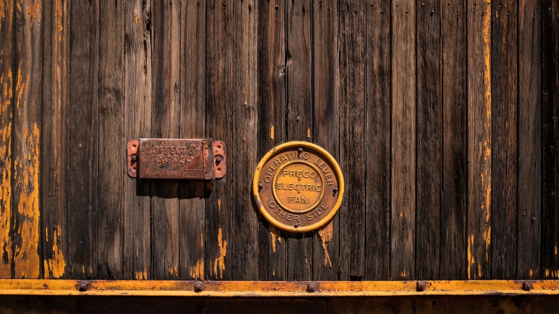 brown, retro styled, unsplash, still, close-up, weathered, hand lettering, trains, metal, railway, lettering, art, paint, typography, railroad, safety