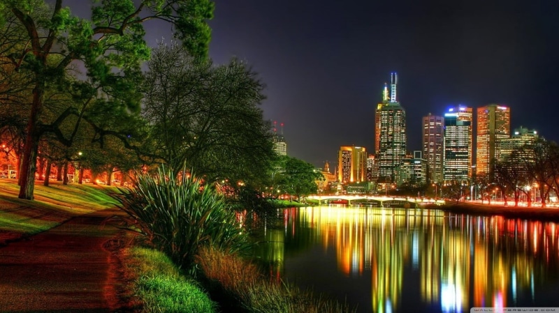 built structure, financial district, illuminated, formation, building exterior, sky, office building exterior, water, plant, outdoors, city, tall - high