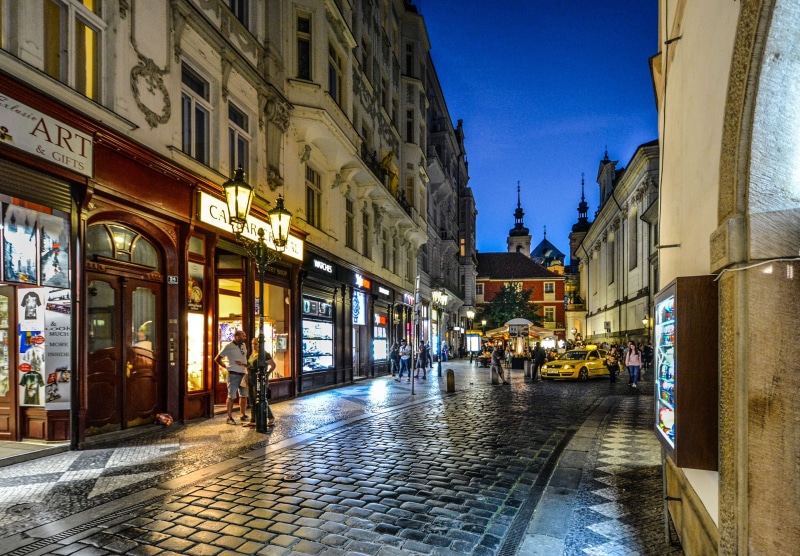 the way forward, praha, wet, 4K, building, day, city street, czech, republic, town, european, evening, incidental people, water, cobblestone, night, architecture