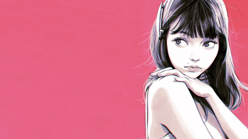 women, Ilya Kuvshinov, black hair, drawn, Shoulder Length Black Hair, 1080P, bangs, digital art