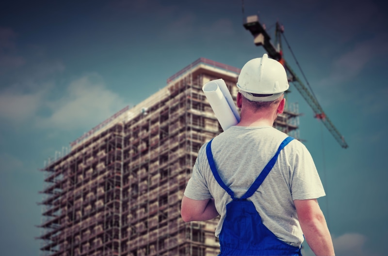 architect, 4K, occupation, business, building, professional, body, the operator, construction worker, surveyor, man, waist up, paper, outdoors, build