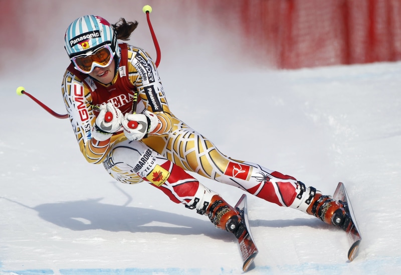 jumpsuit, full length, yellow, outdoors, white, young adult, s, headwear, cold temperature, one person, winter sport, white color, mountain, biathlon, bobsled
