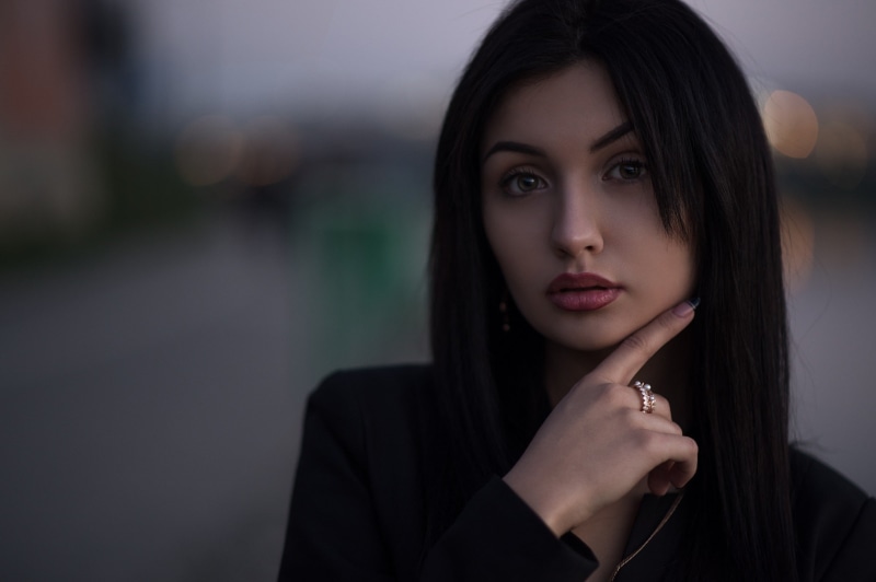 depth of field, women, portrait, face, 1080P