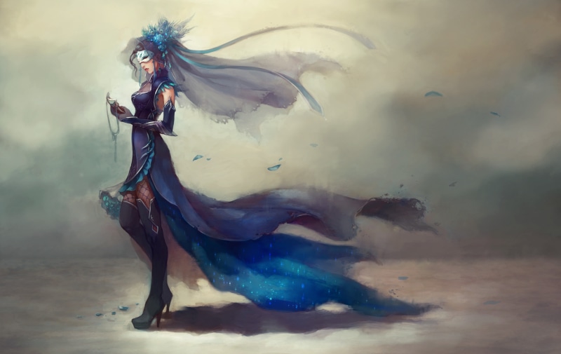 smoke - physical structure, animals in the wild, blue, animal themes, animal wildlife, Chinese dress, animal, water, vertebrate, no people, dress, mask