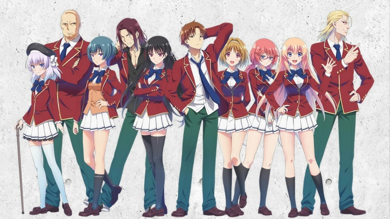 group, side by side, full length, togetherness, anime, clothing ...