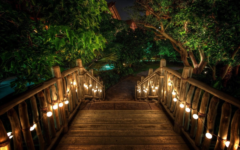 resort, nature, romantic, garden, 2K