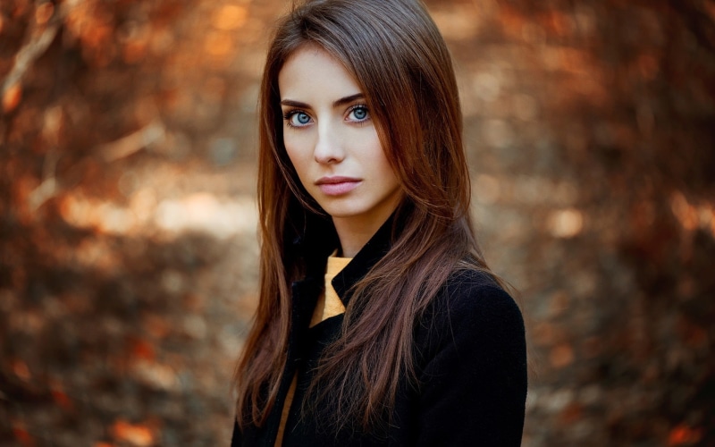 Autumn, Girl, Beautiful, 1080P, Portrait, Look