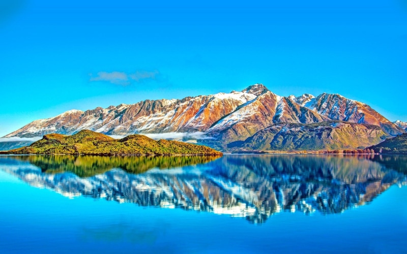 beauty In Nature, Azure, Earth, autumn, 1080P, outdoors, winter, valley, tree, white, european Alps, scenics - nature, panoramic, rural Scene, water, turquoise colored