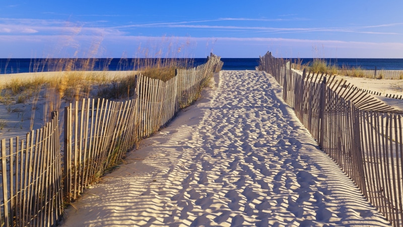 nature, fence, 1080P, path, hd, trail, footsteps, beach