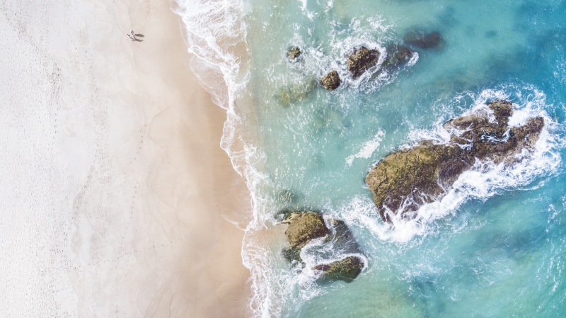 splashing, atlantic Ocean, footstep, pacific Ocean, paradise, clear, 4K, explore, wave, sand, seascape, coastline, beauty In Nature, person, ocaen, water