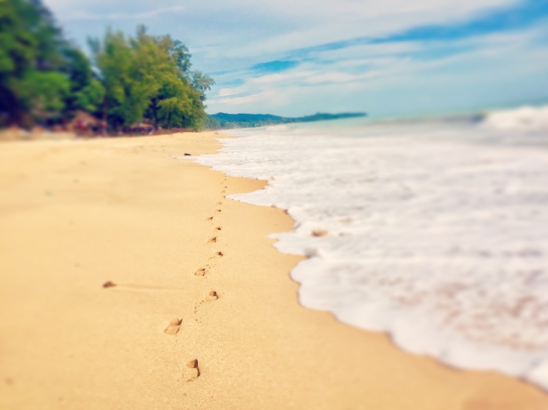 tranquil scene, day, sea, thailand, island, tranquility, ko lanta, land, outdoors, beauty in nature, tambon sala dan, nature, sand, cloud - sky, scenics - nature