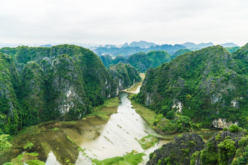 mountain, day, no people, beauty in nature, green, adventure, tranquility, travel, tam coc ninh binh, tranquil scene, nature, vietnam, plant, landscape