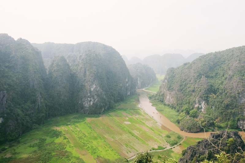 tam coc ninh binh, day, outdoors, environment, mountion, vietnam, tree, scenics - nature, non-urban scene, grass, mountain, rural scene, 4K, sky, lake
