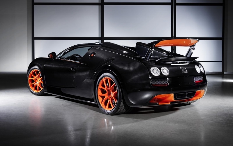veyron, bugatti, world, super, speed, orange, cars, vitesse, grand, black, sport, record, 2013, 2K