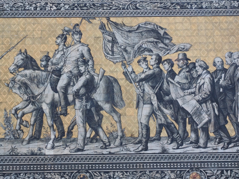 city, princes, 4K, tepestry, wall - building feature, tiles, augustus road, image, mural, stallhof, mammal, military, travel destinations, fahnenzug, world record