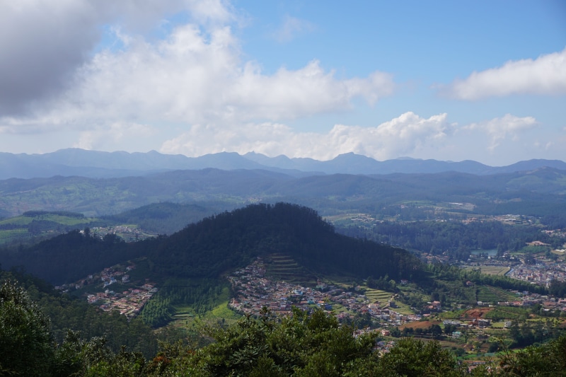 growth, tree, built structure, 4K, tranquil scene, townscape, day, no people, plant, landscape, city, sky, nature, ooty, environment, mountain, cloud - sky