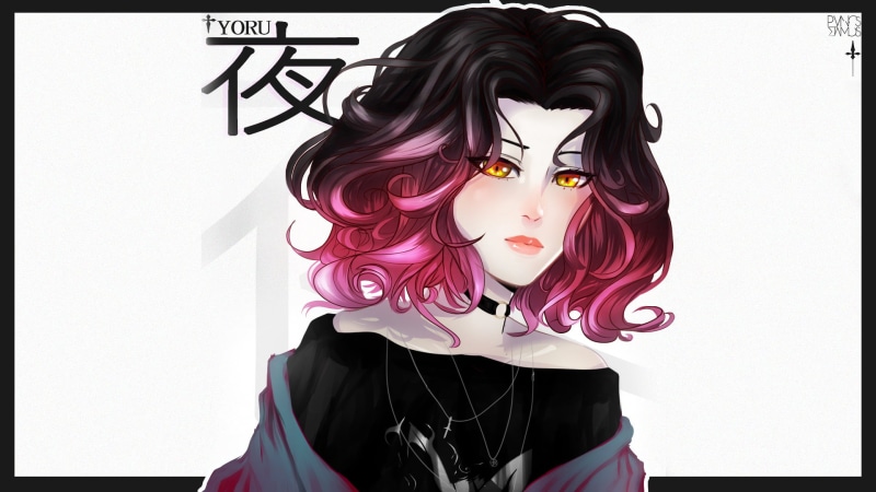 anime_irl, manga, PanosStamo, pink, Asian, pink hair, yellow eyes, ArtStation, 1080P, anime, anime girls, white background, artwork, dark hair, manga sketch